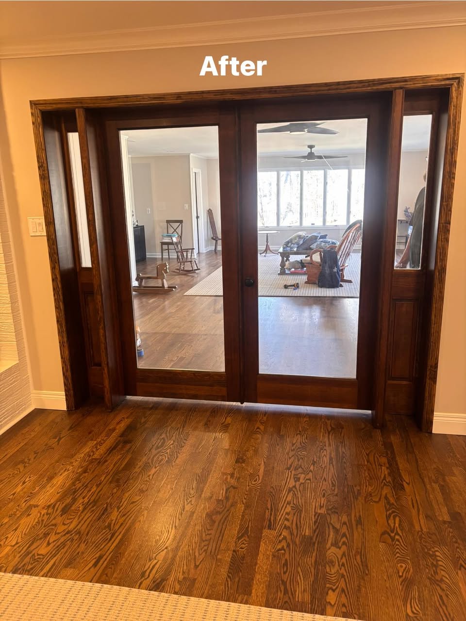 After — Door Frame Laser Restoration