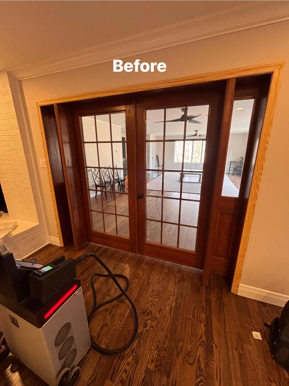 Before — Door Frame Laser Restoration