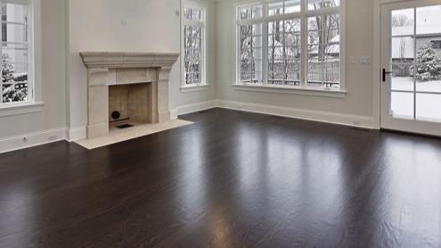 Dark elegant hardwood flooring